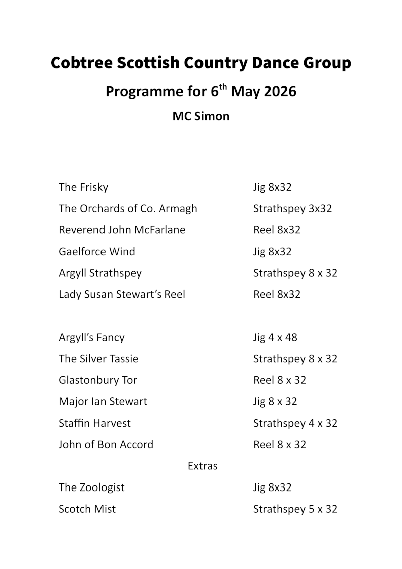 Programme 6th May 2026