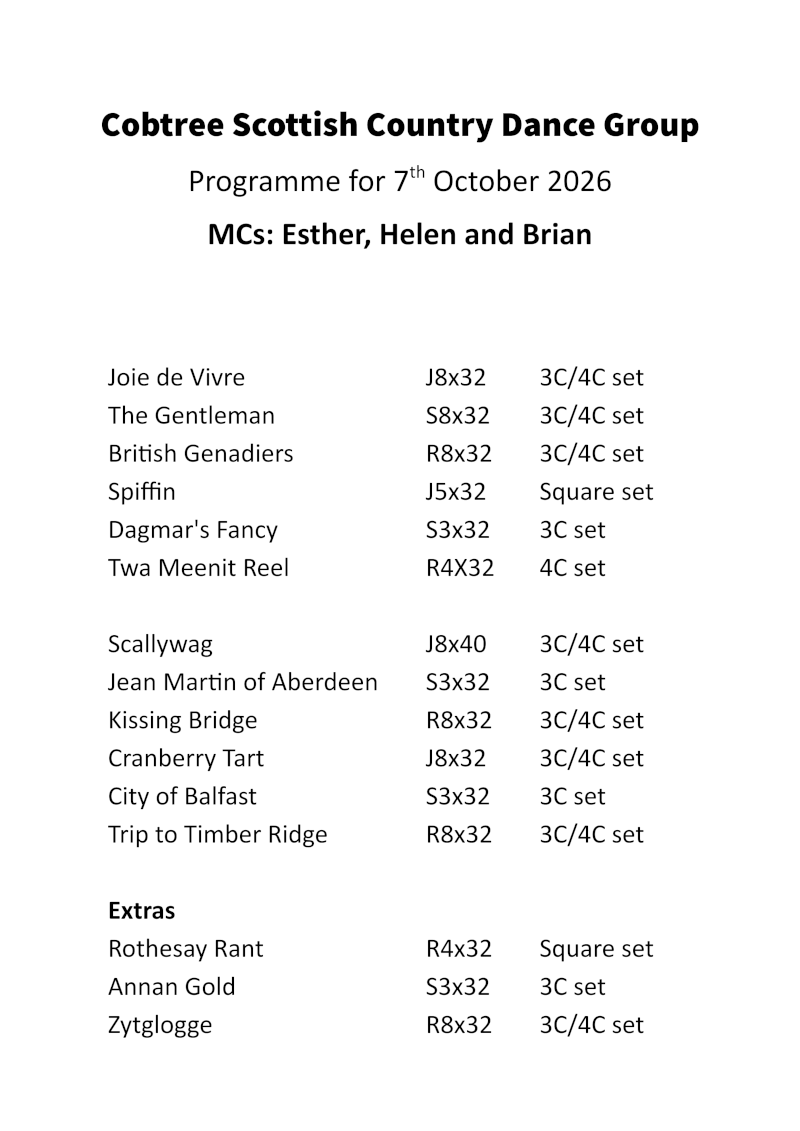 Programme 7th October 2026